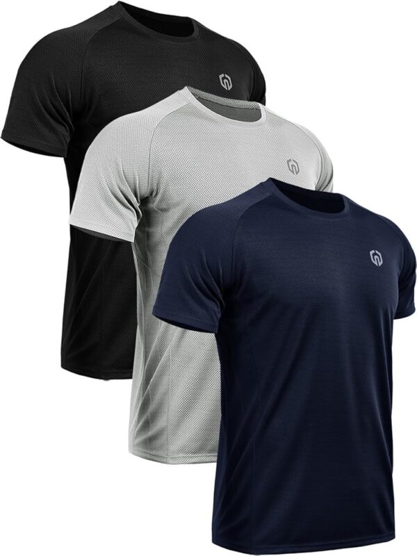 NELEUS Men's Dry Fit Mesh Athletic Shirts