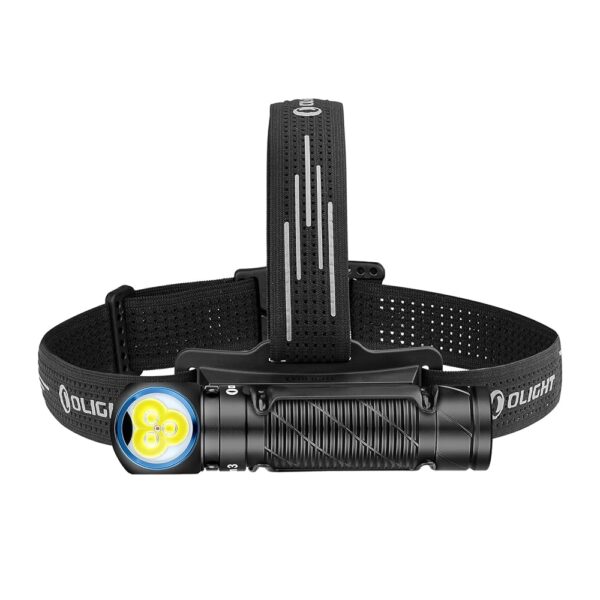 OLIGHT Perun 3 Rechargeable Headlamp Flashlight, 3000 Lumens LED Headlight with Red Light, Waterproof Head Lamp with Headband for Outdoor Camping, Hiking, Working(Black)