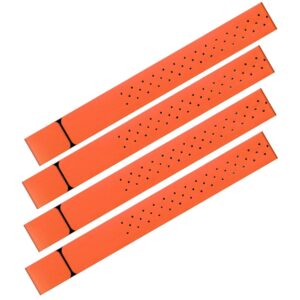 Oudain 4 Pcs Replacement Heart Rate Monitor Band, Soft Heart Rate Strap Armband Strap, Theory Fitness Adjustable Strap (0.8 x 14.2 Inch,Orange)