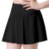 QooNoo Girls Pleated Tennis Skirt Athletic Running Skorts for Kids High Waisted Golf Skorts with Pockets Casual