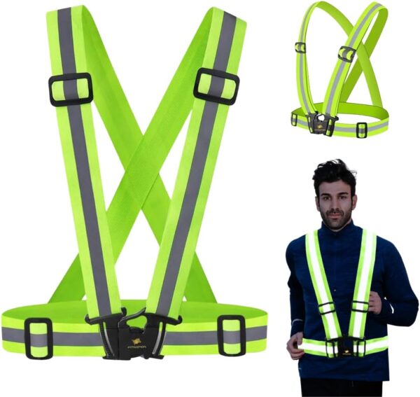 Reflective Vest for Night Running - High Visibility Running Gear Men & Women, Safety Vests, Working Reflector Vest