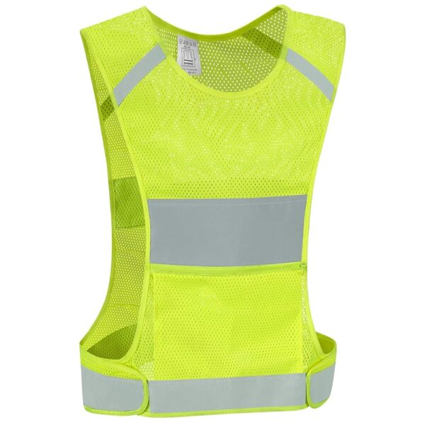 Reflective Vest Safety Running Gear with Pocket,High Visibility for Running,Biking,Walking,Women & Men