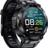 Rugged Smart Watch with GPS for Samsung Galaxy S24 Ultra Outdoor Tactical Military Smartwatch Fitness Tracker with Heart Rate Sleep Monitor, IP68 Waterproof, 1.32"" Touch Screen...