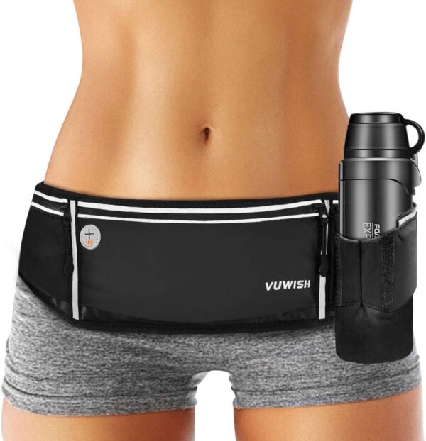 Running Belt Fanny Pack Black Polyester One Size