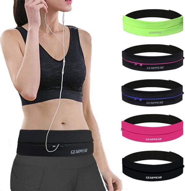 Running Belt | Runner Fanny Pack for Women and Men | Adjustble Waist Band Pack for Storage Phone