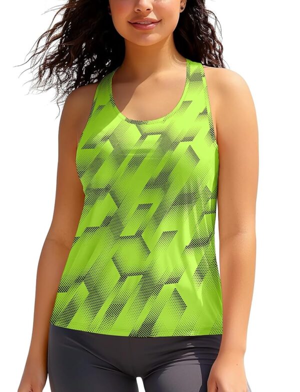 Running Tanks for Women Moisture Wicking Athletic Workout Gym Tops Racerback