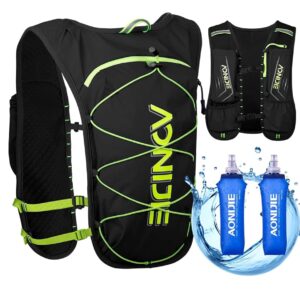 Running Vest for Men Women, Hydration Vest for Running Hiking with Water Bladder and Water Bottles,Nylon,5L Capacity,Lightweight