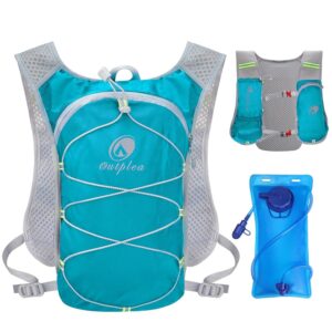 Small Water Backpack, Festival Hydration Vest, Hydro Pack with 2L Water Bladder, Lightweight Hydropack Running Water Vest for Women Men Runners Hiking Camping Biking Climbing