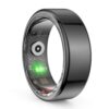 Smart Ring Health Tracker - Monitor Heart Rate, Sleep, and Fitness - Waterproof Activity Ring for Women and Men (Black, 10#)