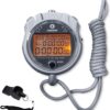 Stopwatch,Metal Stop Watch for Sports with Backlight Memory Stopwatches Timer for Sports and Competitions (100 Lap with Backlight)