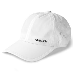 Sukeen Lightweight Baseball Cap for Men Women Quick Dry Long Brim Sports Hat UPF50+ Sun Hat for Running, Golf, Cycling