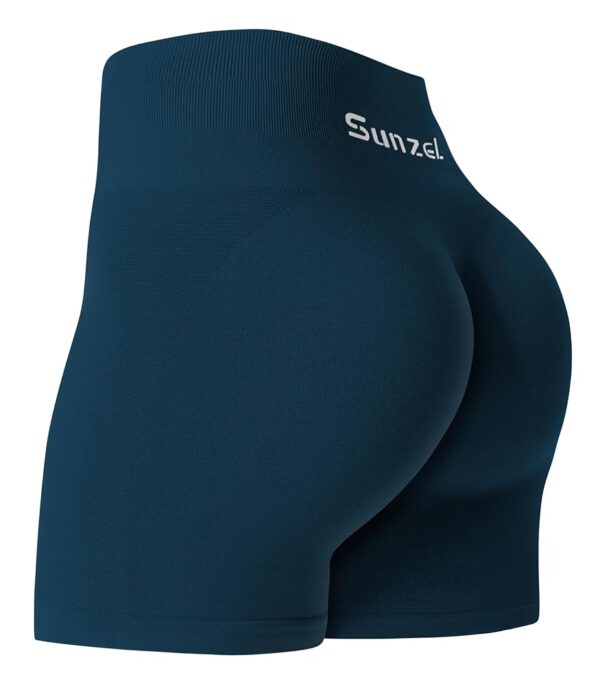 Sunzel Butt Scrunch Seamless Shorts, Womens 5 Inch Workout Shorts High Waist Stretch Booty Short for Gym/Yoga/Running/Biking