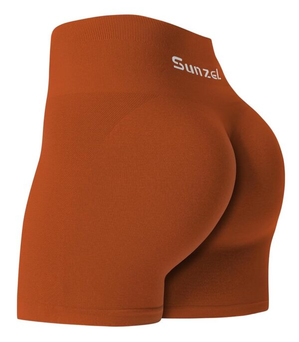 Sunzel Butt Scrunch Seamless Shorts, Womens 5 Inch Workout Shorts High Waist Stretch Booty Short for Gym/Yoga/Running/Biking