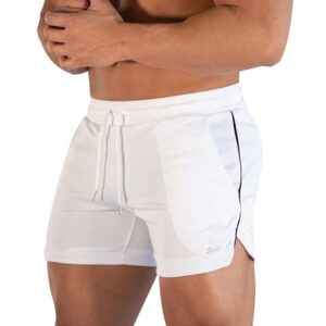 Surenow Mens Running Gym Shorts 3 Inch Breathable Lightweight Athletic Sport Shorts Training Workout Shorts with Pockets