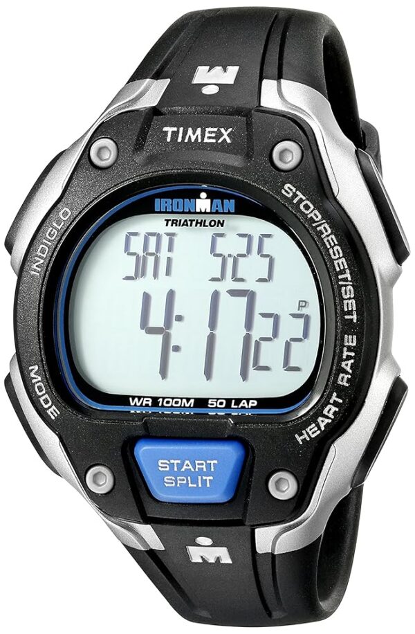 Timex Men's Ironman Road Trainer Heart Rate Monitor with Resin Strap Watch