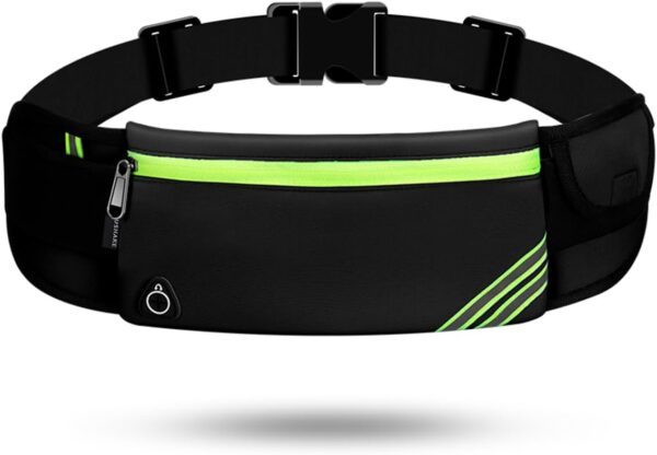 USHAKE Running Belt with Bounce-Free Pouch for iPhone and Samsung Galaxy - Ideal for Running, Walking, Cycling, and Gym Workouts