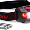 Vekkia Ultra Bright LED Headlamp-5 Lighting Modes,White & Red LEDs Head Lamp, Camping Accessories Gear. IPX6 Waterproof Headlight for Running,Cycling,Fishing,Hiking,Repairing....