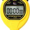 Waterproof Silent Stopwatch Timer with ON/Off, Basic Operation, Stopwatch Mode Only, for Swimming Running Training, for Coaches Referees Teachers (Yellow) Water Resistant