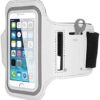 White Running Armband for iPod Touch 6 - Sports Gym Workout Case Cover Band Compatible with iPod Touch 6