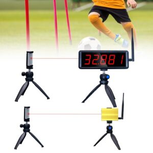 Wireless Laser Timer for Sprints, Laser Timer for Track 40 60 Yard Dash, Laser Sprint Timer System, Running Timer Racing Timer Race Clock Stopwatch for Speed Tranning