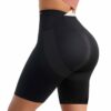 Workout Compression Short Leggings Under Dress Shorts with Pockets for Women Tummy Control Butt Lift Shapewear Biker Pants