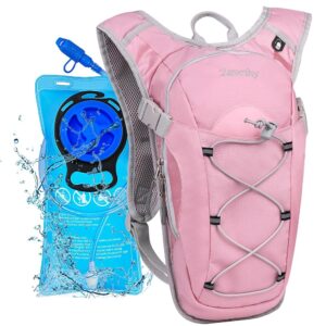 Zavothy Hydration Backpack with 2L Hydration Bladder Water Backpack for Hiking Hydration Pack for Running Cycling Hiking