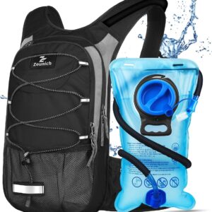 Zounich Hydration Backpack, Breathable Running Backpack with 3L Water Bladder, Large Capacity Hiking Rucksack Outdoors Hydration Bag Pack Perfect for Cycling Camping Fitness...